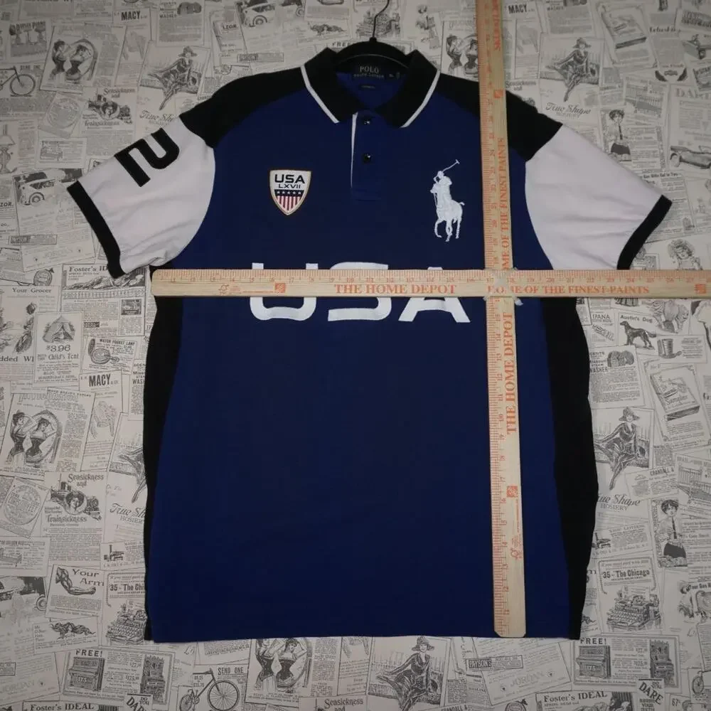 XL - Vintage Y2K Polo Ralph Lauren Shirts usa embroider big